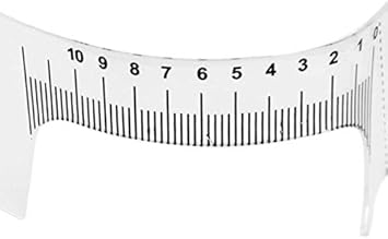 UPSTORE 2Pcs Eyebrow Ruler Positioning Eyebrow Grooming Stencil Shaper Ruler Tattoo Measure Tools Adhesive Eyebrow Sticker Microblading Ruler Guide For Eyebrow Stencil Positioning Tattoo Makeup - Image 5