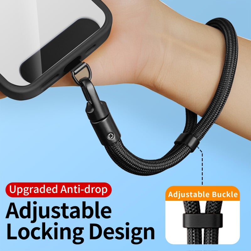 saxsion Lanyard for Phone, Self-Locking Phone Wrist Strap with 0.4mm Ultra-Thin Clip & 360Â° Hook, Anti-Drop Strap (Purple) - Image 3