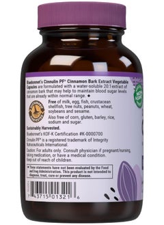 Bluebonnet Nutrition Bluebonnet Nutrition Blue Bonnet Cinnulin PF Cinnamon Bark Extract Capsules  - Image 3