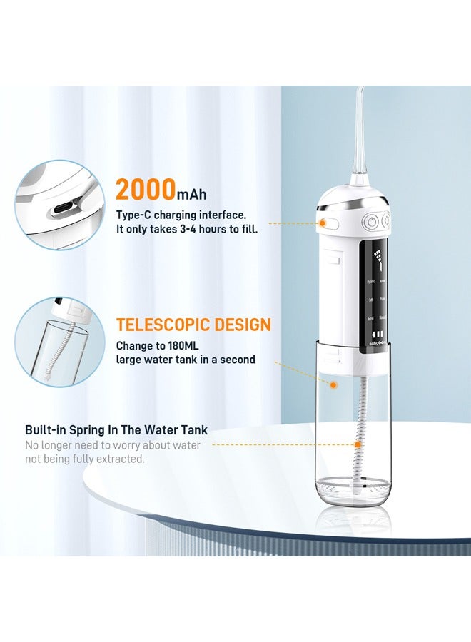 KLNAMAEAAN New 6 Speed Portable Electric Toothbrush Outdoor Compact Oral Care Water Flosser - Image 3
