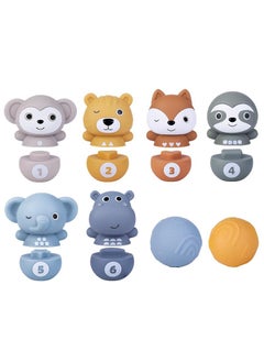 Y&D Soft Rubber Building Blocks Children's Educational Stacking Bowling Toys-  - Image 1