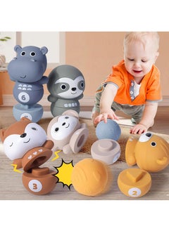 Y&D Soft Rubber Building Blocks Children's Educational Stacking Bowling Toys-  - Image 2