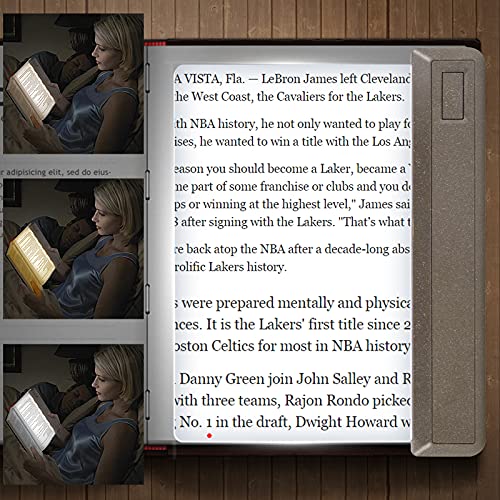 LUXSWAY Rechargeable 3X Full Page Magnifier for Reading,Magnifying Glass with 12 Super Bright LEDs,Adjustable Brightness Illuminated Magnifier Suitable for Reading - Image 1