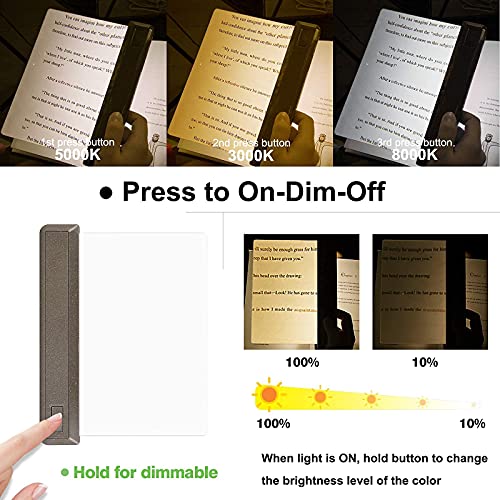 LUXSWAY Rechargeable 3X Full Page Magnifier for Reading,Magnifying Glass with 12 Super Bright LEDs,Adjustable Brightness Illuminated Magnifier Suitable for Reading - Image 3