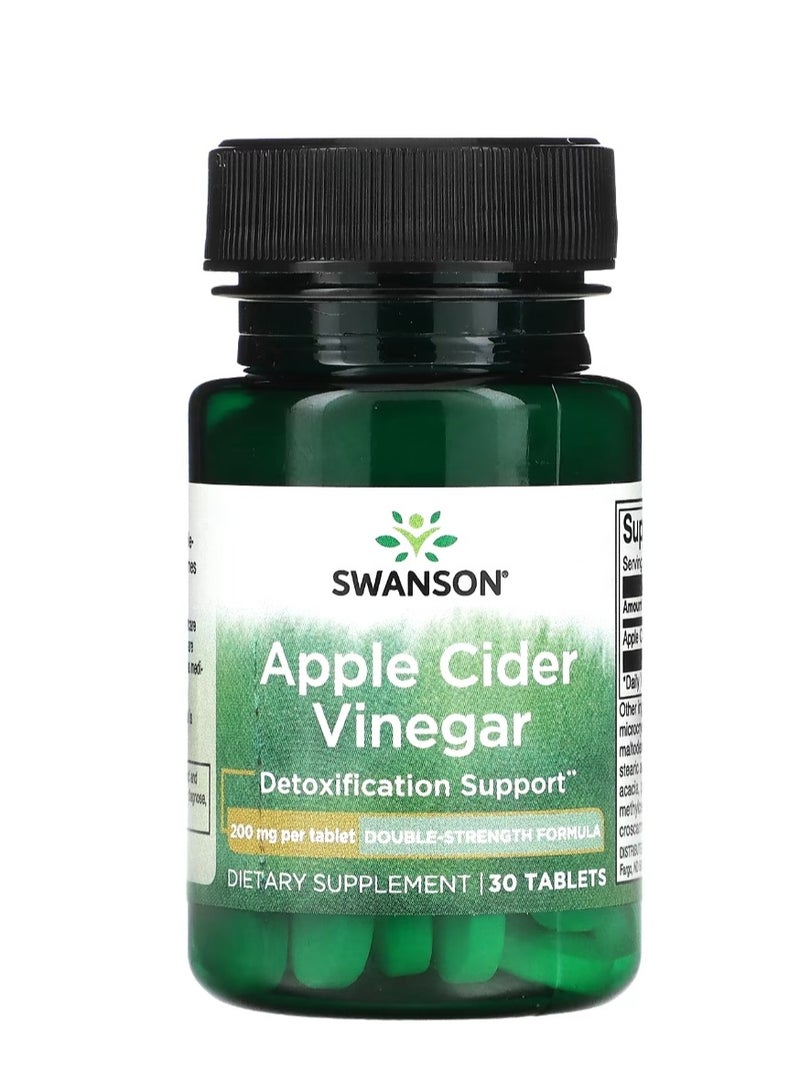 SWANSON Apple Cider Vinegar 200 mg 30 Tablets  - Image 1