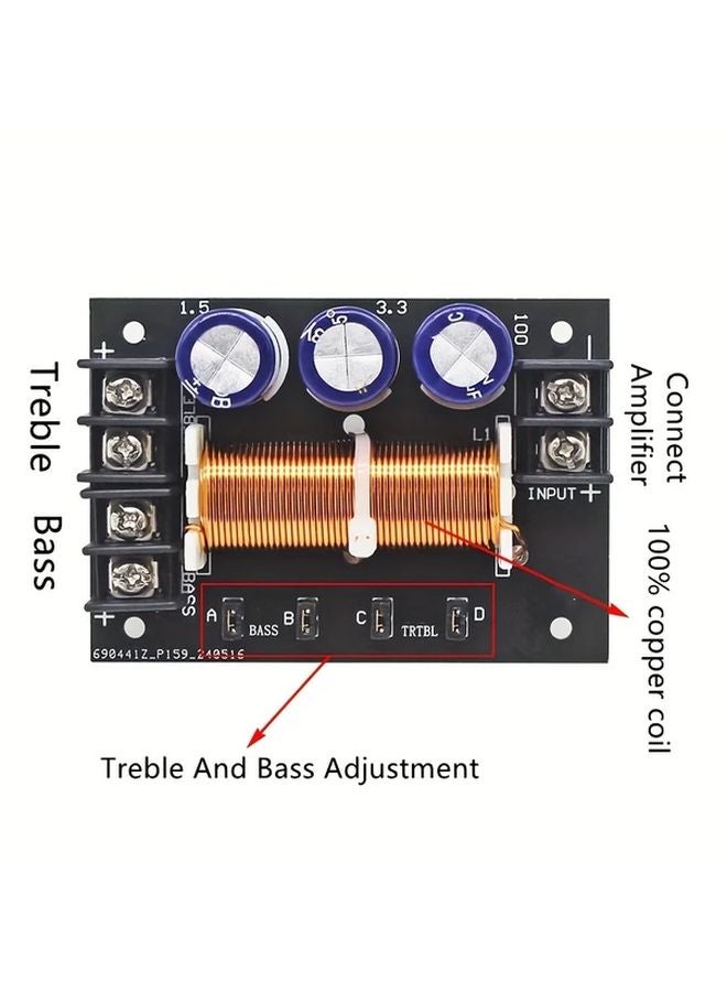 2pcs Adjustable Bass Treble Two Way Divider 400W High Fidelity DIY Speaker Audio Board - Image 5