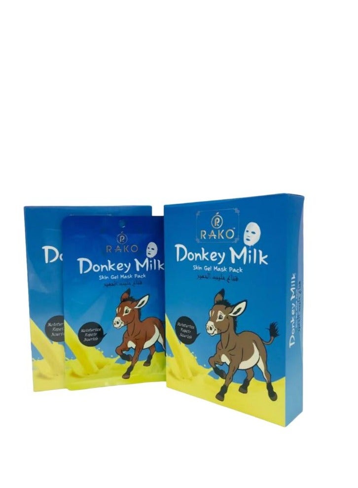 RAKO Donkey Milk Skin Gel Mask Pack 30 ml *10 pcs