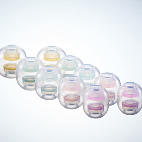 SpinFit CP1025- ML/M- Medical Grade Silicone Patented Ear Tips, Secure Fit and Supreme Comfort Fits MTW3, Galaxy Buds 2, Soundcore Space A40 & More (2 Pairs) (for Nozzle Diameter from 4-5.5mm) - Image 4