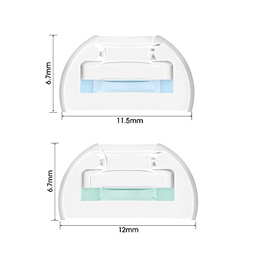 SpinFit CP1025- ML/M- Medical Grade Silicone Patented Ear Tips, Secure Fit and Supreme Comfort Fits MTW3, Galaxy Buds 2, Soundcore Space A40 & More (2 Pairs) (for Nozzle Diameter from 4-5.5mm) - Image 2