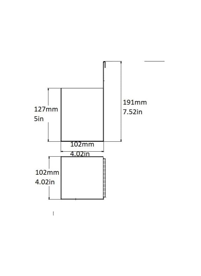 Rattleware - Rattleware Extended Basic Holder- Premium & Elegant Stainless Steel - Dishwasher Safe - Ideal for Home, Cafe, Restaurant, Hotel, Office, or Commercial Establishment (4″ x 4″ x 7.5″) - Image 1