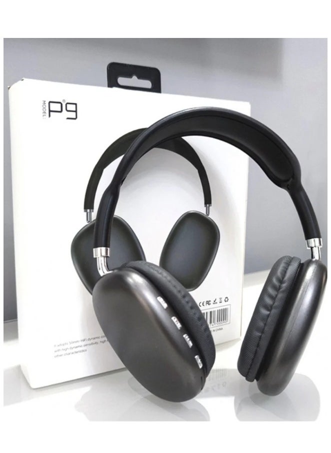 P9 Air Max P9 Bluetooth Headphones Over Ear Black  - Image 4