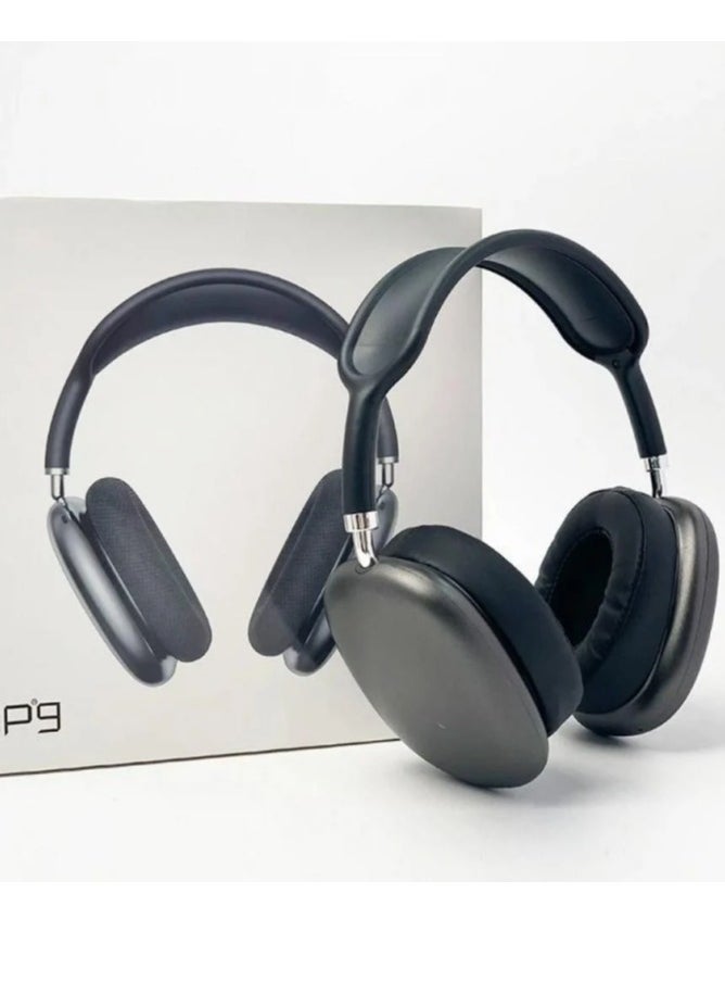 P9 Air Max P9 Bluetooth Headphones Over Ear Black  - Image 1