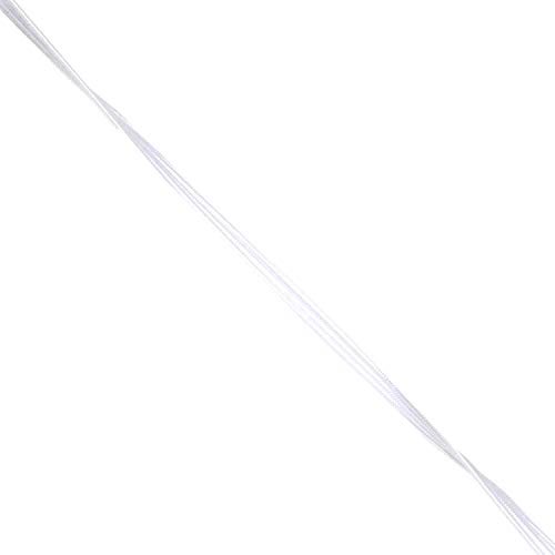 Mandala Crafts 3mm 50 Yds Roll of White Elastic Bands for Sewing - 1/8 Flat Elastics Cord - 1 8 Inch Braided Stretch Straps for Crafting - Image 4