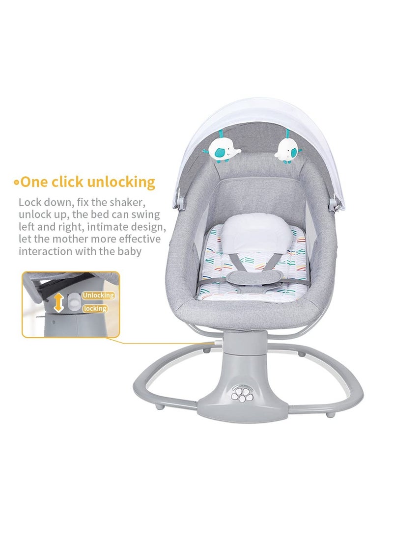 Arabest - Baby swing for infants rocking chair with remote control 3-in-1 adjustable backrest baby bouncer electric adjustable rocking chair - Image 1
