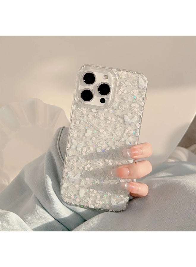 NIBEMINENT Butterfly Floral Pattern Protective TPU Case Cover For iPhone 15 - Image 3