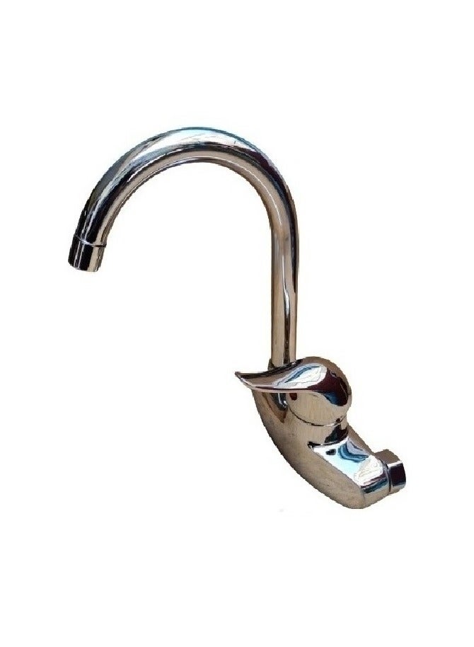 Shams Wall brass kitchen mixer