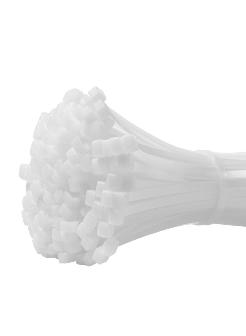 Multi-Purpose Heavy Duty Nylon Cable Ties – White 300×4.8mm (100 pcs) - Image 2