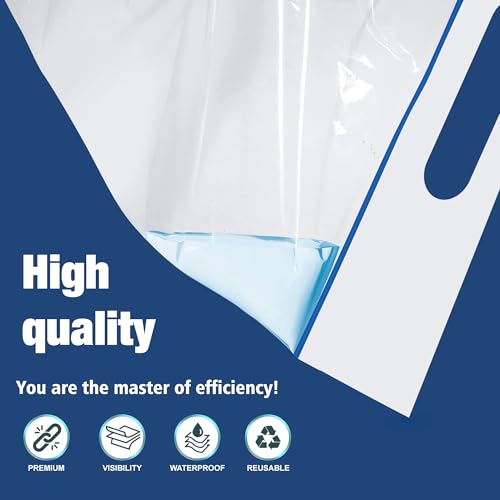 LVYSHOW 5 Gallon Extra Large Zipper Bag, 18” x 24” Clear Plastic Storage Bag with Handle for Clothes, Moving, Travel, 2mil Thick, 10pcs - Image 4