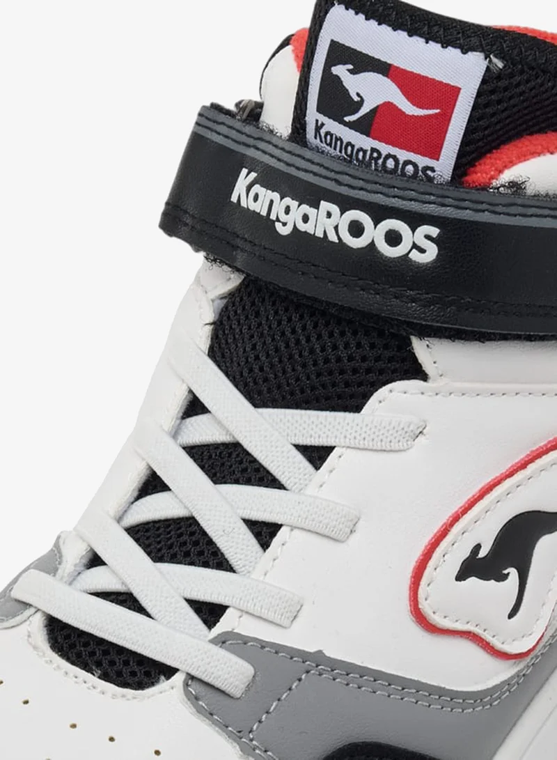kangaROOS BLACK Women's Logo Detail Sports Shoes with Hook and Loop Closure for Women | Best Price UAE