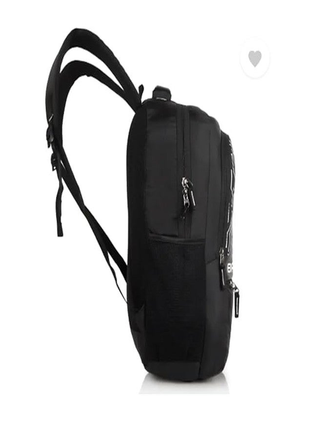 BUYEASY HackerX Digital Printed Backpack, Water-Resistant Laptop Travel Bag, Lightweight College Bag for Men and Women, Black - Image 5