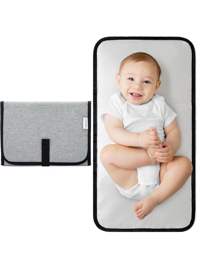 Comfy Cubs Baby Portable Changing Pad, Diaper Bag, Travel Mat Station, Grey Compact - Image 1