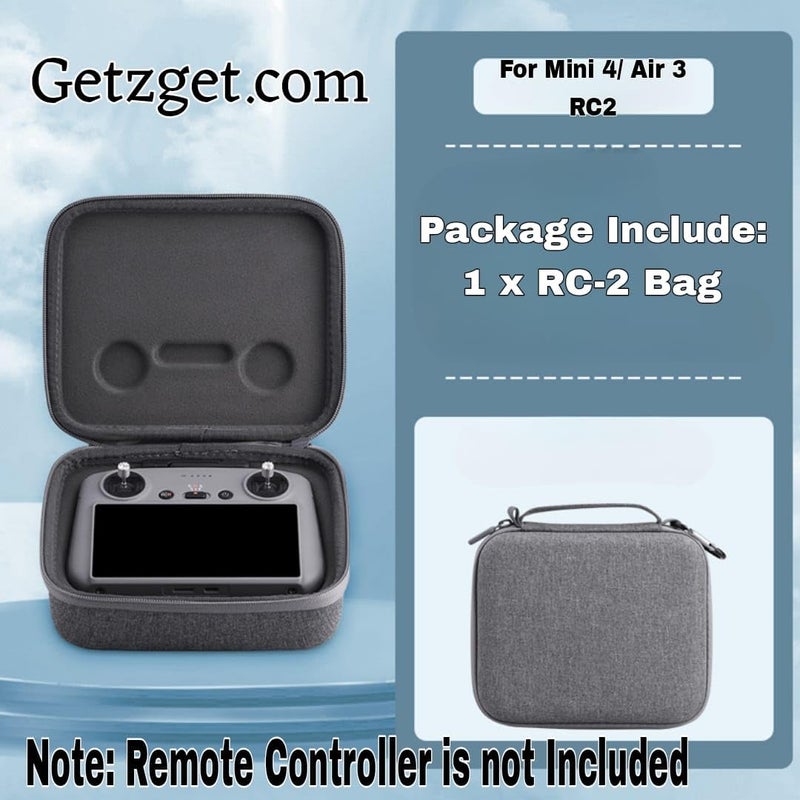 GetZget ® Carrying case for DJI Mini 4/5 Pro/Mavic Air 3 Rc2 Remote Controller Protective Bag Best Air Travel Accessories (RC 2 Remote Bag) - Image 2