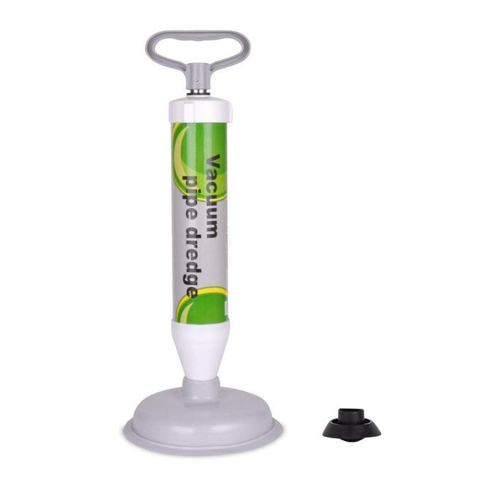 DRAIN BUSTER TOILET AIR PLUNGER POWERFUL DRAIN PLUNGER WITH 2 SUCTION CUPS TOILET UNBLOCKER VACUUM PLUNGER SUITABLE FOR TOILET LARGE SUCTION CUP BATHTUBSHOWERSINK SMALL SUCTION CUP