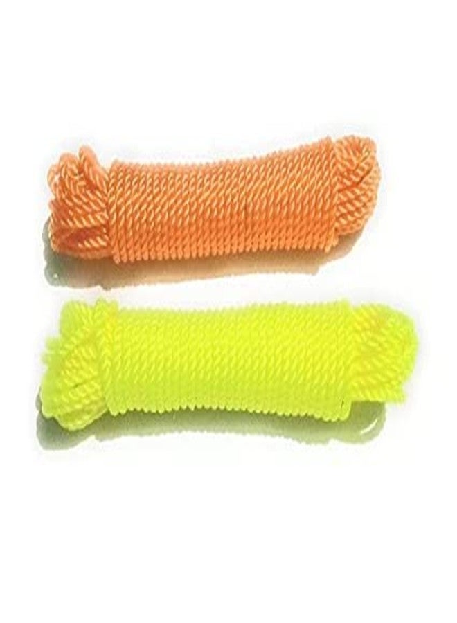 Anshri Washing line | Nylon | Rope for Hanging Clothes | Multicolor | Hanging Rope for Both Indoor and Outdoor Purpose | Approx 8 Meter Length | Pack of 2 - Image 1