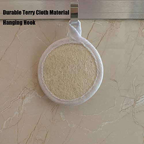Tegelrying Loofah Sponge Exfoliating Facial Cleaning Pads,10 Packs Natural Loofa Face Scrubber Large Cleanser for Men Women Bath Spa Cleansing,3.15 Inches Dia - Image 5