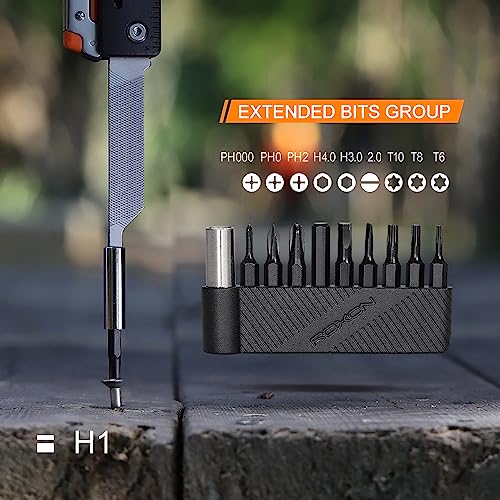 ROXON 9 pcs bit group set with magnet extended holder to adapt bits for ROXON KS2, H1, S802S, M2, M3 ; Different sizes of screwdriver T8 T6 T10 PH0 PH2 - Image 5