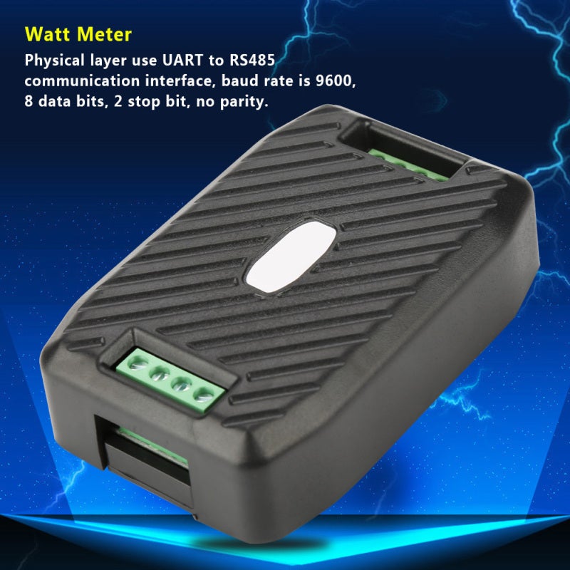 DC Energy Meter 0.05-300V 0.02-300A 10 Kits Modbus-RTU RS485 Communication Module - 1% Accuracy DC Voltage Current Active Power Frequency Consumption Monitor for Industrial Measurement - Image 2