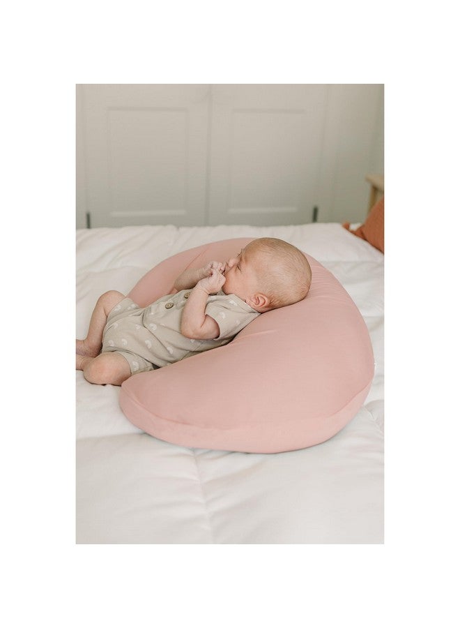 Konssy 2 Pack Nursing Pillow Covers, Stretchy and Soft Nursing Cover for Breastfeeding, Pillow Slipcover for Baby Girls Boys Newborn (Pink Spring, Pink) - Image 3