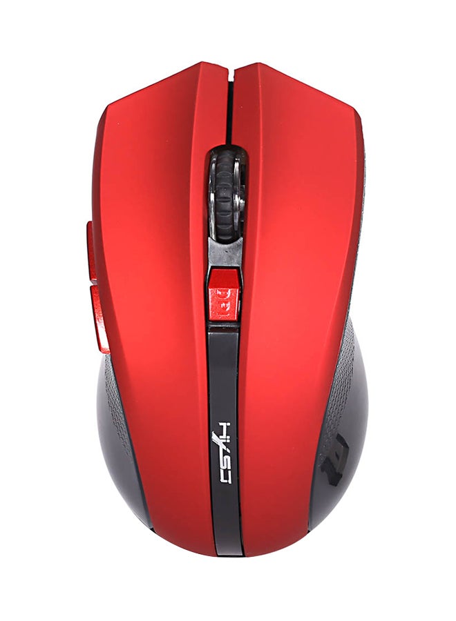 HXSJ Wireless Optical Gaming Mouse Red/Grey - Image 1