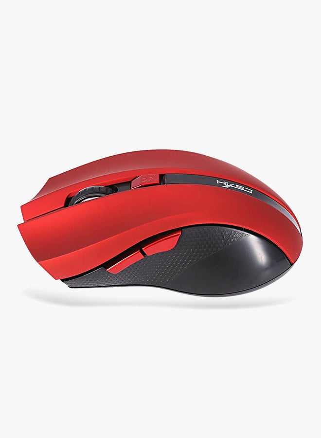 HXSJ Wireless Optical Gaming Mouse Red/Grey - Image 3