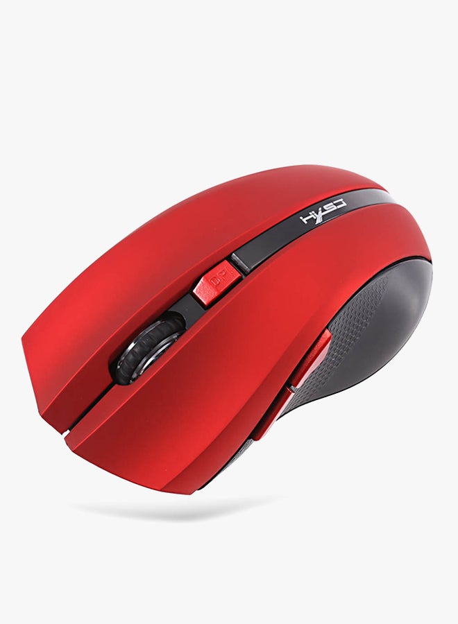 HXSJ Wireless Optical Gaming Mouse Red/Grey - Image 4