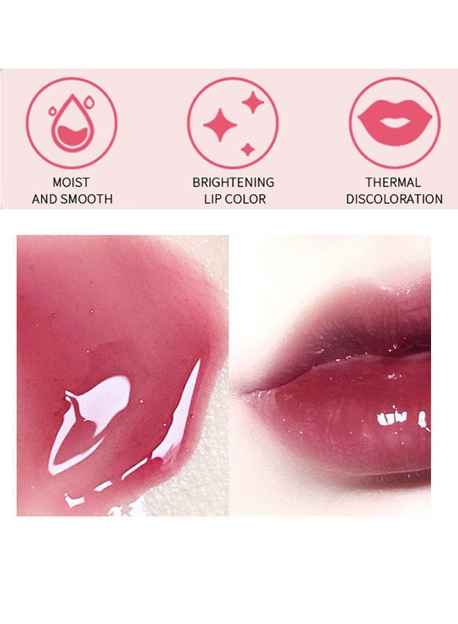 كابونڤيني زيت الشفاه الممتلئ بالفواكه بيرليسسنت - ملمع الشفاه الصغير للعناية بالشفاه - مرطب الشفاه الملون للعناية بالشفاه - زيت توهج شفاه طويل الأمد ومغذي - ملمس منعش غير لزج (# 04 فراولة) - Image 2