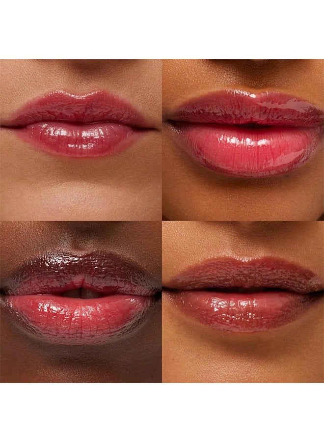 كابونڤيني زيت الشفاه الممتلئ بالفواكه بيرليسسنت - ملمع الشفاه الصغير للعناية بالشفاه - مرطب الشفاه الملون للعناية بالشفاه - زيت توهج شفاه طويل الأمد ومغذي - ملمس منعش غير لزج (# 04 فراولة) - Image 3