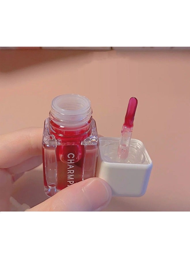 كابونڤيني زيت الشفاه الممتلئ بالفواكه بيرليسسنت - ملمع الشفاه الصغير للعناية بالشفاه - مرطب الشفاه الملون للعناية بالشفاه - زيت توهج شفاه طويل الأمد ومغذي - ملمس منعش غير لزج (# 04 فراولة) - Image 5