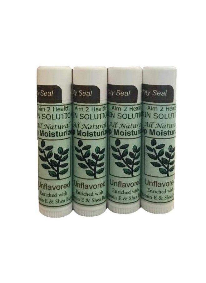 aim 2 health All Natural Lip Moisturizer for Dry Cracked Lips Providing Deep Moisture & Repair Special Package of 4 15 OZ Tubes of Lip Balms Unflavored 4 Pack in Organza Pouch  - Image 1