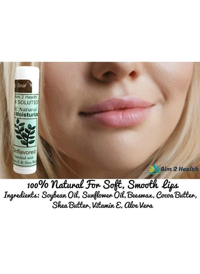aim 2 health All Natural Lip Moisturizer for Dry Cracked Lips Providing Deep Moisture & Repair Special Package of 4 15 OZ Tubes of Lip Balms Unflavored 4 Pack in Organza Pouch  - Image 5