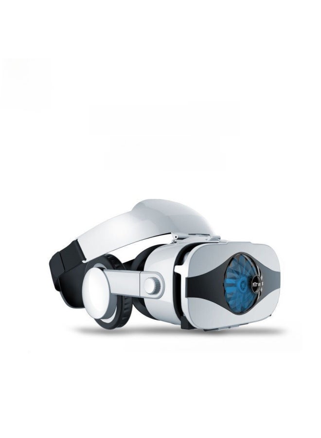 FIIT VR 5F 3D Glasses Mobile Phone Vr Virtual Reality Glasses Headset 3D Helmet Headset Version Radiator-Color:5F + Y1 White  - Image 2