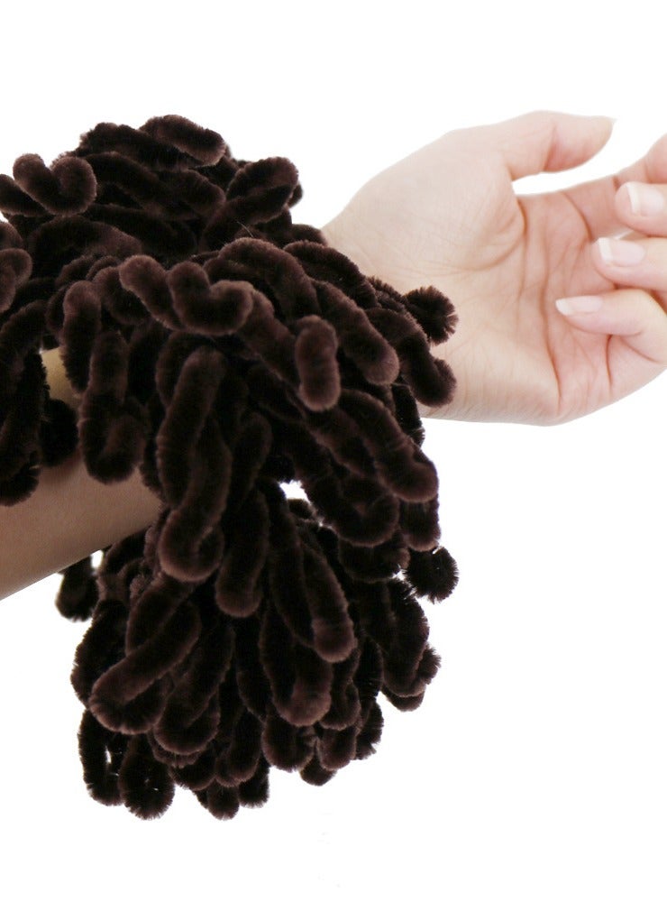 Hair Scrunchie Volumizing Hijab  Solid Color Elastic Hair Ties Bun Clip Hijab Volumizer Scarf Hair Accessories For Women  - Image 1
