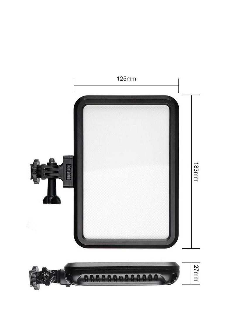 Tolifo - Tolifo PT-12B Ultra Thin LED Video Light 3200-5600K Color Temperature Fill-in Light Panel Touch Screen Slim 12W Video Light On Camera LED Soft Lighting - Image 1