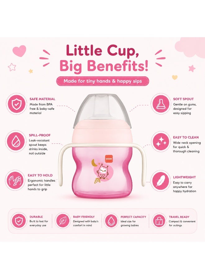 MAM Starter Night Cup with Handles and Glow-in-the-Dark Design, 150 ml, Boy - Image 3