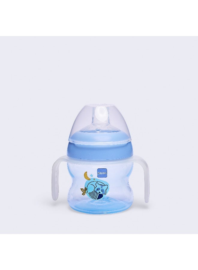 MAM Starter Night Cup with Handles and Glow-in-the-Dark Design, 150 ml, Boy - Image 1