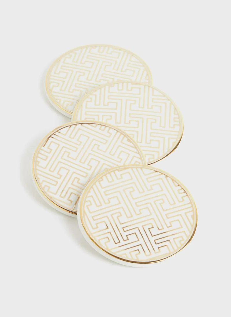 H&M 4-Pack Porcelain Coasters
