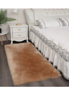CityRiya-Long Kitchen Mats, Kitchen Rug Mats, Soft Fluffy Carpets, Living Room Area Rugs, Comfort Runner Rugs, Area Rug For Bedroom, 60x90CM Floor Carpet for Bedroom, Floor, Bathrooms, Sink, Brown Mats  - Image 4
