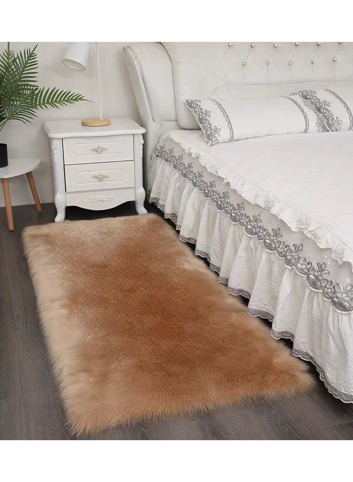 CityRiya-Long Kitchen Mats, Kitchen Rug Mats, Soft Fluffy Carpets, Living Room Area Rugs, Comfort Runner Rugs, Area Rug For Bedroom, 60x90CM Floor Carpet for Bedroom, Floor, Bathrooms, Sink, Brown Mats - Image 4