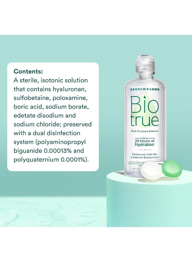 Biotrue محلول عدسات بيولوجية، محلول متعدد الأغراض للعدسات اللينة، يشمل علبة العدسات، 4 أونصة سائلة - Image 5