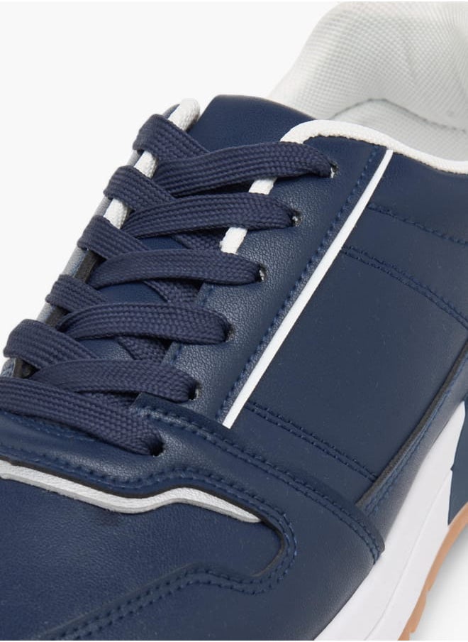 LBL by Shoexpress Men's Panelled Lace-Up Sneakers  - Image 4